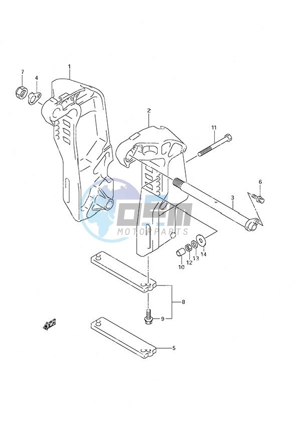 Clamp Bracket (S/N 110001 & Newer)