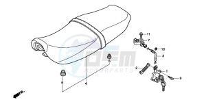 CB250P drawing DOUBLE SEAT