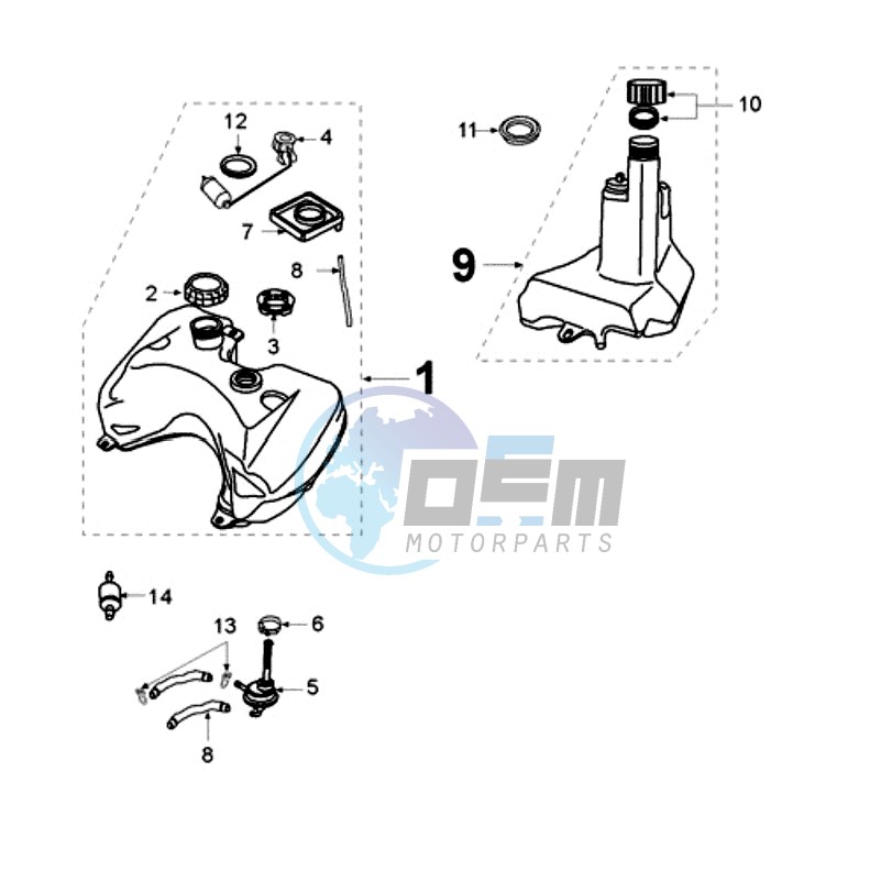 TANK AND FUEL PUMP