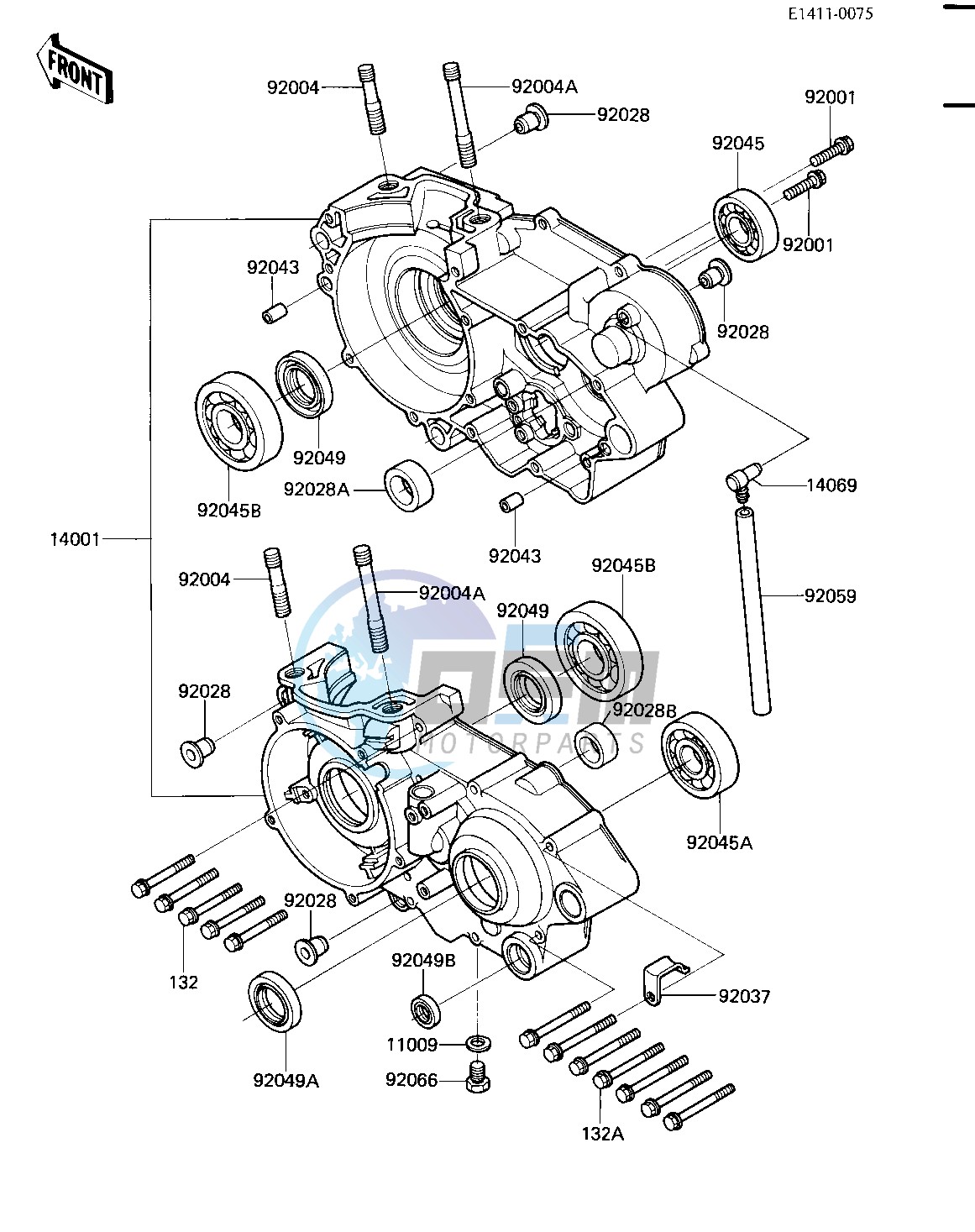 CRANKCASE -- 84 A2- -