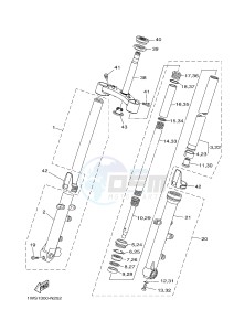 MT07 700 (1WS1 1WS2) drawing FRONT FORK