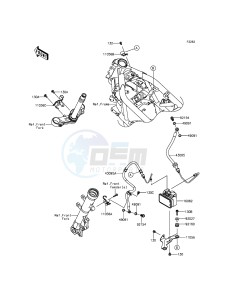 NINJA_250SL_ABS BX250BFS XX (EU ME A(FRICA) drawing Brake Piping