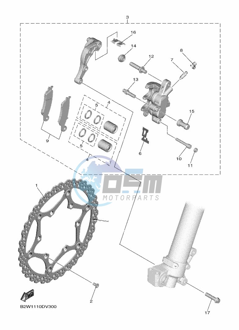 FRONT BRAKE CALIPER