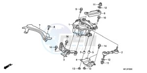 CBR1000RR9 BR / HRC MME - (BR / HRC MME) drawing STEERING DAMPER