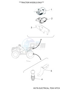 YFM700FWBD YFM7NKPAK (B5KE) drawing WVTA ELECTRICAL, TOW HITCH