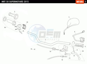 MRT-50-SM-BLACK drawing HANLEBARS