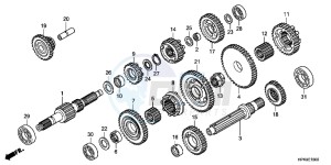 TRX420FPMC TRX420 ED drawing TRANSMISSION