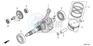 TRX420TED TRX420 Europe Direct - (ED) drawing CRANK SHAFT/PISTON