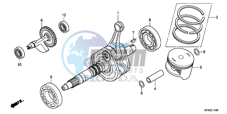 CRANK SHAFT/PISTON