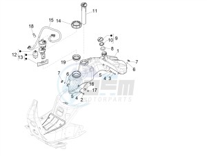 GTS 300 4T 4V IE ABS E3-E4 (NAFTA) drawing Fuel tank