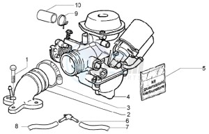 X8 200 drawing Carburettor