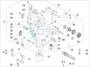 MP3 400 ie lt MP3 400 ie lt Sport drawing Flywheel magneto cover - Oil filter