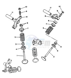 XV VIRAGO 250 drawing VALVE