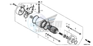 TRX250TME FOURTRAX RECON Europe Direct - (ED) drawing STARTING MOTOR