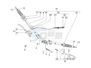 NRG 50 power DT drawing Handlebars - Master cilinder