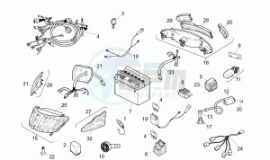 SR 50 1994-1996 Horizontal cil drawing Electrical system