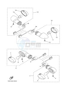 MT07 MT-07 700 (1WSH 1WSJ) drawing FLASHER LIGHT