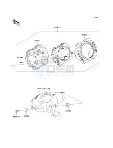 ZX 1000 E [NINJA ZX-10R] (E8F-E9FA) 0E8F drawing METER-- S- -