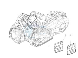 LX 150 4T 3V ie drawing Engine assembly