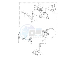 NS AEROX NAKED 50 drawing FRONT MASTER CYLINDER