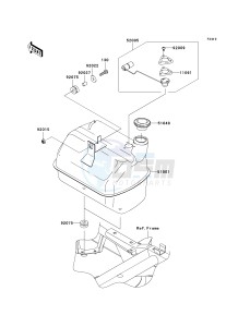 KAF 400 C [MULE 610 4X4 HARDWOODS GREEN HD] (C6F-C9F) C7F drawing FUEL TANK-- CN,US- -