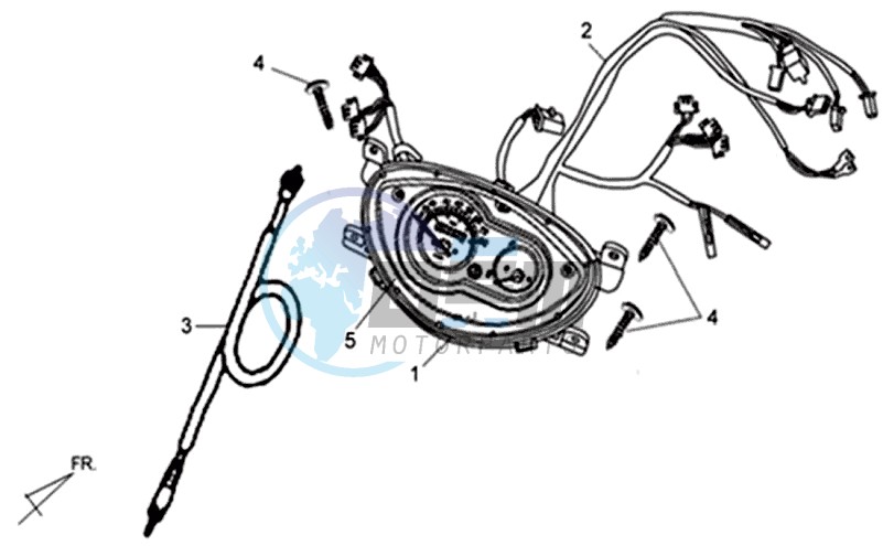 DASHBOARD / SPEEDOMETER CABLE / WIRING HARNASS