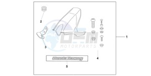 CBR1000RRA UK - (E / MKH) drawing HUGGER PEARL SUNBEAM WHITE