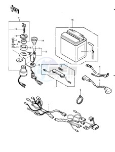 KLT 200 B [KLT200] (B1) | SOLID AXLE [KLT200] drawing CHASSIS ELECTRICAL EQUIPMENT