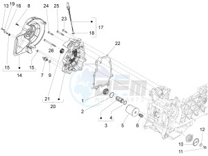 Fly 150 4T 3V ie (USA) drawing Flywheel magneto cover - Oil filter