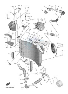 YZF-R6 YZFR6HC 600 YZF-R6 (BN61 BN62) drawing RADIATOR & HOSE