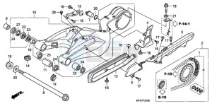 CB1000RA9 Europe Direct - (ED / ABS) drawing SWINGARM