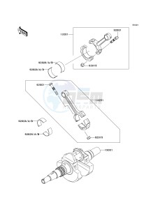 KVF 650 D ([BRUTE FORCE 650 4X4] (D6F-D9F) D7F drawing CRANKSHAFT