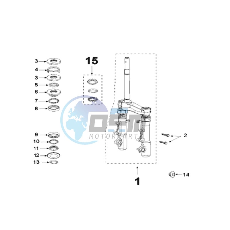 FRONT FORK / STEERINGHEAD