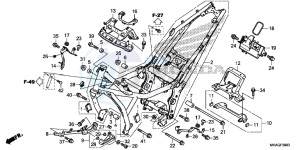 NC750SDG NC750X Europe Direct - (ED) drawing FRAME BODY