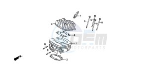 SGX50S drawing CYLINDER/CYLINDER HEAD