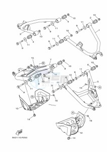 YXC700E YX70CPM (BHE2) drawing REAR ARM