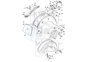 XVS A DRAG STAR CLASSIC 650 drawing FENDER MY98-00