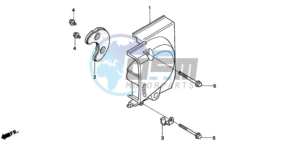 LEFT REAR CRANKCASE COVER