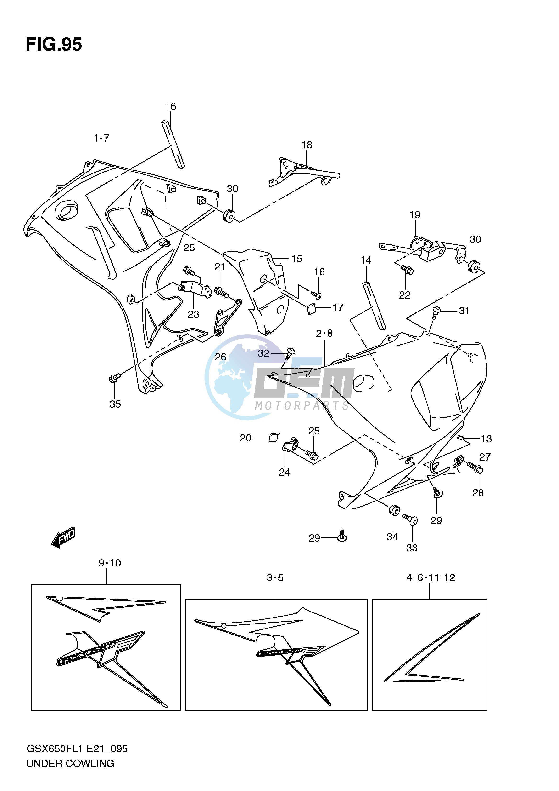 UNDER COWLING (GSX650FAL1 E21)