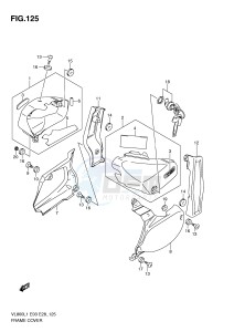 VL800 (E3-E28) VOLUSIA drawing FRAME COVER (VL800L1 E28)