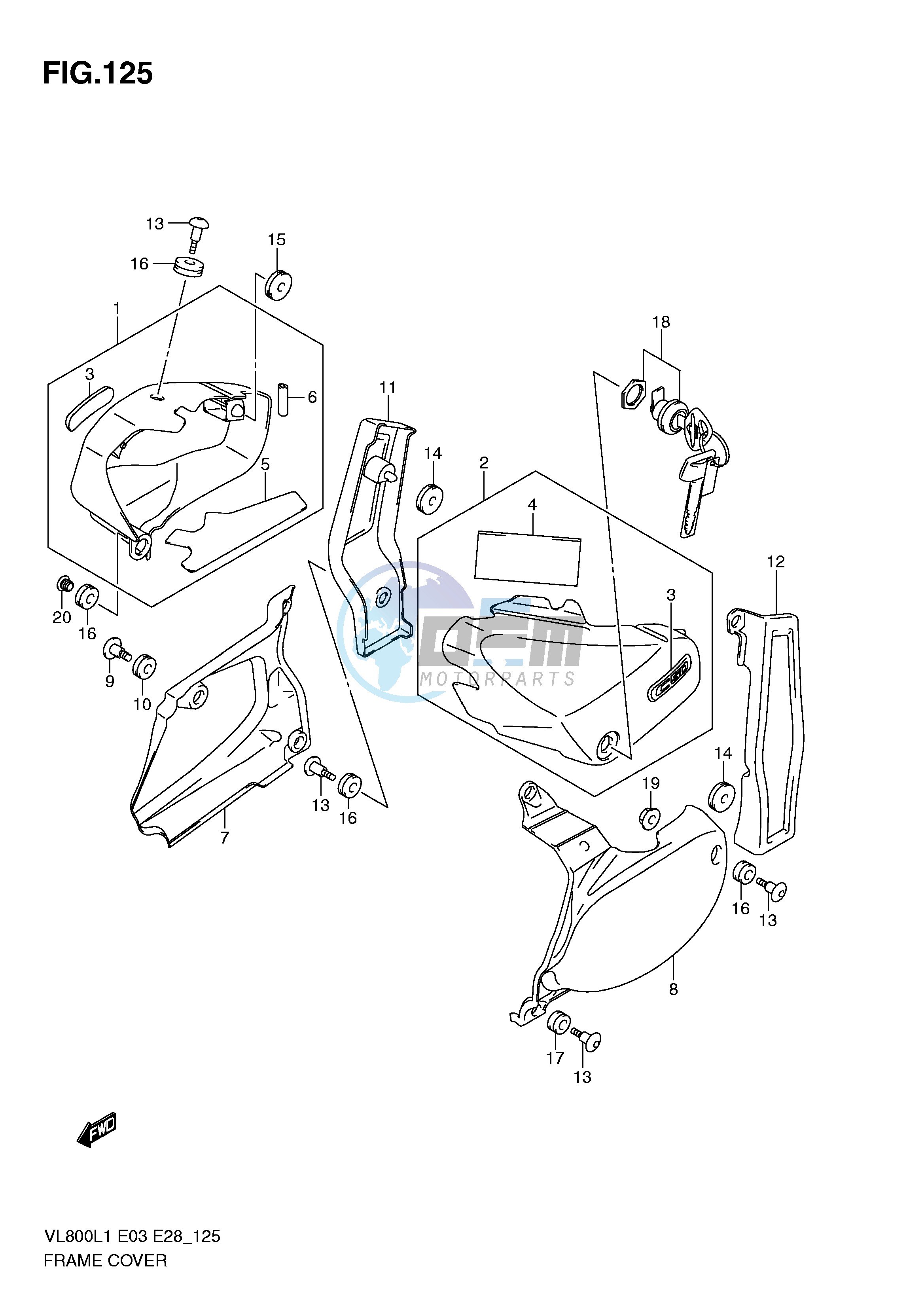 FRAME COVER (VL800L1 E28)