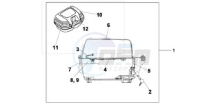 XL125VA E / MKH drawing TOP BOX 45L UNPAINTED