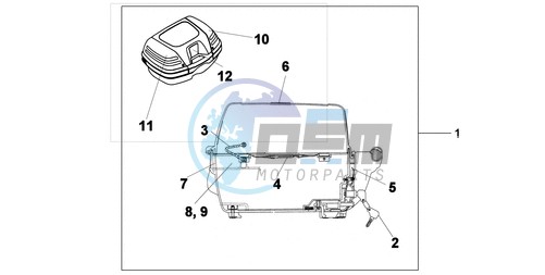 TOP BOX 45L UNPAINTED