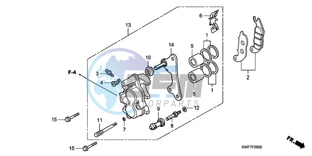 FRONT BRAKE CALIPER