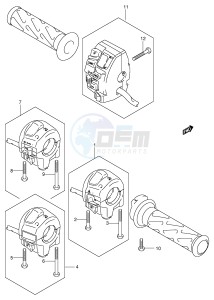 AN650 (E2) Burgman drawing HANDLE SWITCH (AN650K3 LK3)