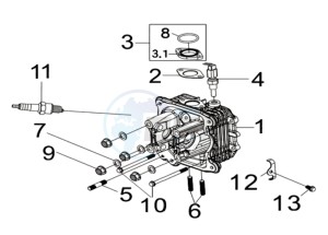 MIO 115 L7 drawing CYLINDER HEAD CPL.