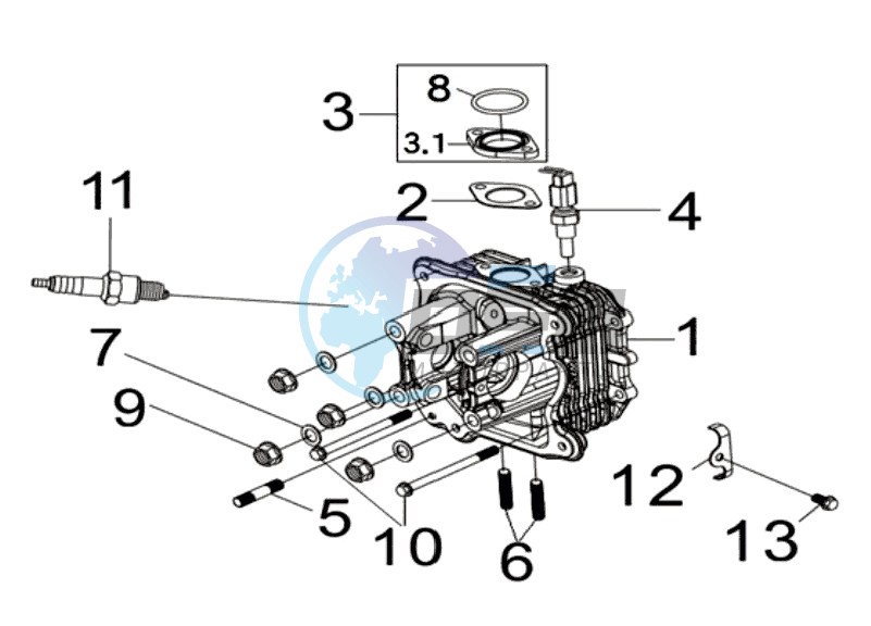 CYLINDER HEAD CPL.