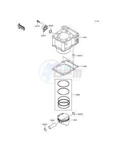 KLX250 KLX250SEF XX (EU ME A(FRICA) drawing Cylinder/Piston(s)