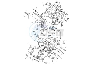 YZ 250 drawing CRANKCASE