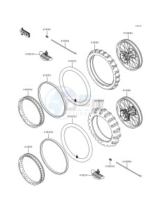 KX 250 J [KX250] (J1) [KX250] drawing TIRE